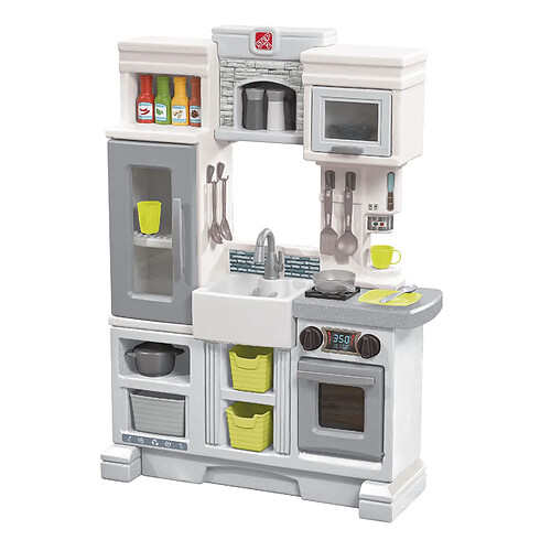 Step2 Downtown Delights Cuisine Enfant en Plastique | Jeu / Jouet Cuisine pour Enfants avec Kit d'accessoires de 24 Pièces