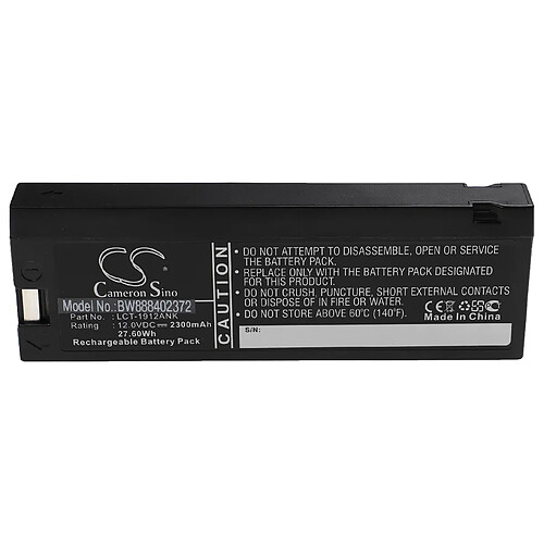 vhbw Batterie compatible avec Invivo Research 3155A, 3550 Millinia, 3155, 3500 appareil médical (2300mAh, 12V, acideplomb scellé)