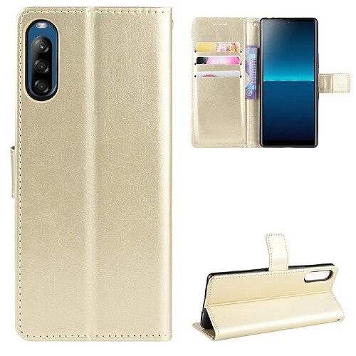 Etui en PU Cheval fou or pour votre Sony Xperia L4