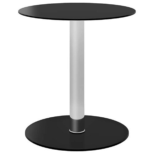 Maison Chic Tabls basse,Table Console pour salon Noir 40 cm Verre trempé -MN89427