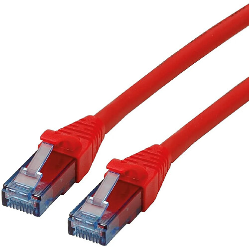 Fox Pathé Europa ROLINE Cordon LAN Cat 6A Component Level - Câble réseau UTP Ethernet avec connecteur RJ45 - rouge 2 m