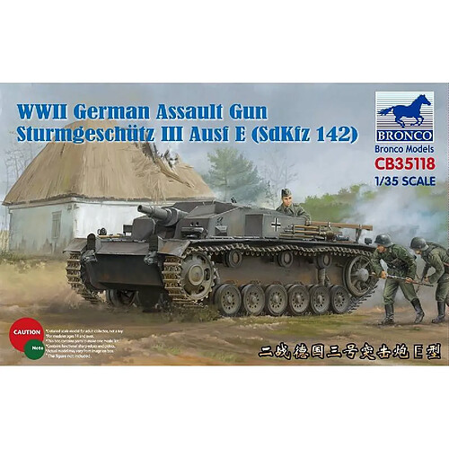 Bronco Models Maquette Char Wwii German Assault Gun Sturmgeschutz Iii Ausf E (sdkfz 142)