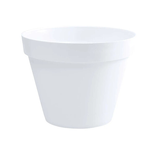 Pot de fleur rond Toscane Ø 60 x H.47 cm - Blanc - Eda