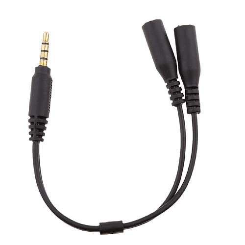 3.5mm Splitteur Câble Adaptateur Mic Audio Stéréo Corde Mâle À Femêlle Pour PS4 Xbox