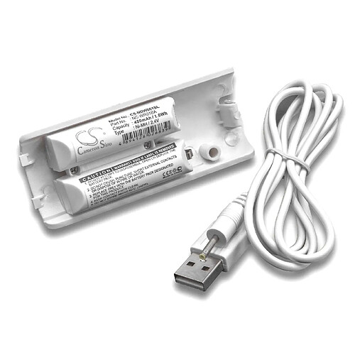 vhbw batterie remplacement pour Nintendo NC-WR01BA pour manette de jeu contrôleur (400mAh, 2,4V, NiMH)