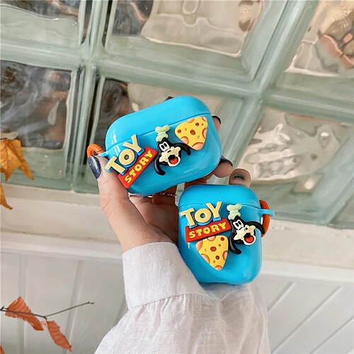 GUPBOO Airpods Coque Housse Étui Protecteur Compatible pour AirPods Pro-Ins maladroit fille de dessin animé de fromage