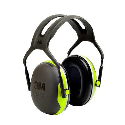 Casque antibruit Peltor X4A 3M - serre-tête - 33dB - vert - X4A