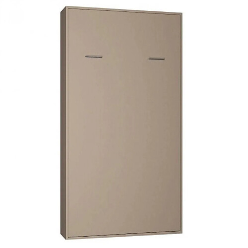 Inside 75 Armoire lit escamotable SMART-V2 taupe mat couchage 90*200 cm.