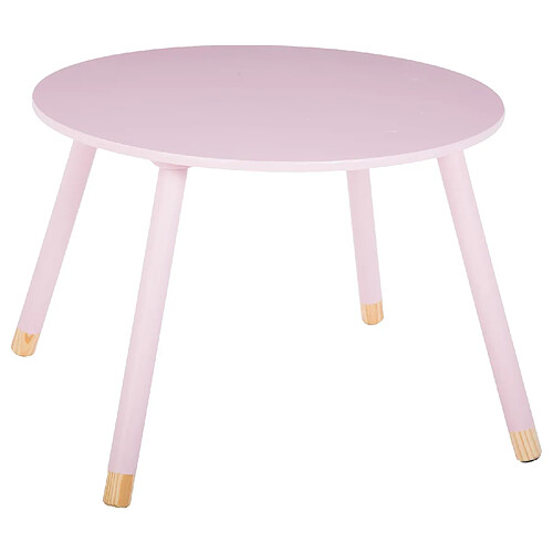 Atmosphera, Createur D'Interieur Table enfant Douceur - Diam. 60 cm - Rose