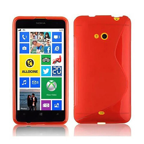 Cadorabo Coque Nokia Lumia 625 Etui en Rouge