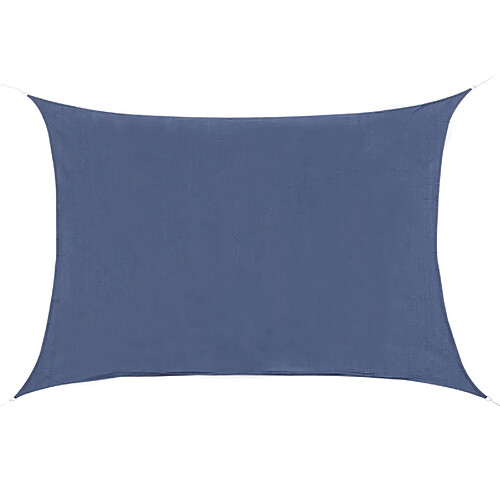 Outsunny Voile d'ombrage rectangulaire 6L x 4l m HDPE bleu