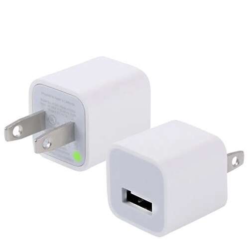 Wewoo Pour iPhone, Galaxy, Huawei, Xiaomi, blanc LG, HTC et autres smartphone, appareils rechargeables Adaptateur de chargeur USB de haute qualité 5V / 1A US,