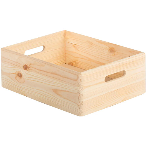 Astigarraga Caisse en bois de rangement 40 x 30 x 14 cm.