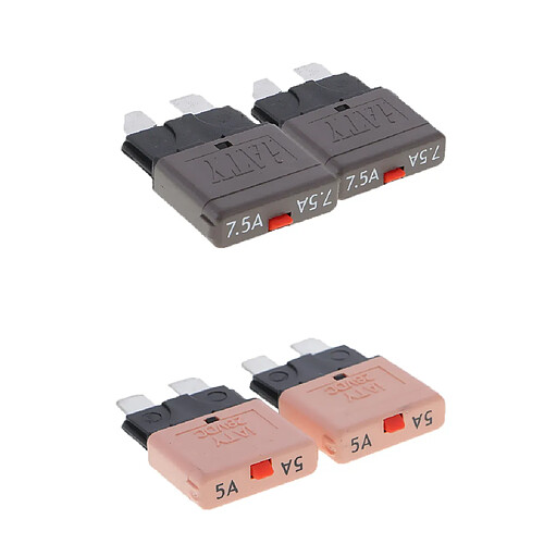 4pcs 28v 7.5a + 5a mini-lame de bateau de voiture de camion de voiture automatique fond le coupe-circuit manuel