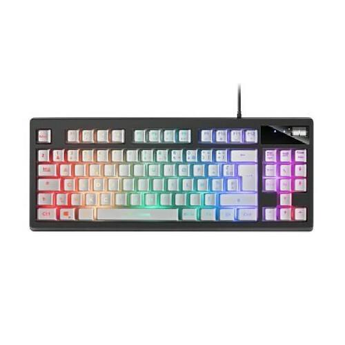 Mars Gaming MKAXWFR clavier USB Français Noir, Blanc