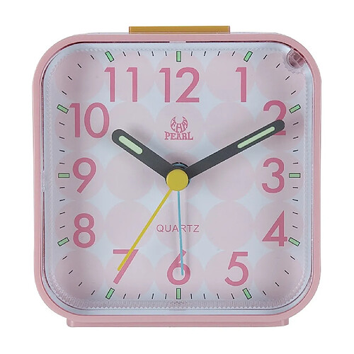 Wewoo Réveils Réveil Square Mute Mini horloge de bureau électronique de chevet rose