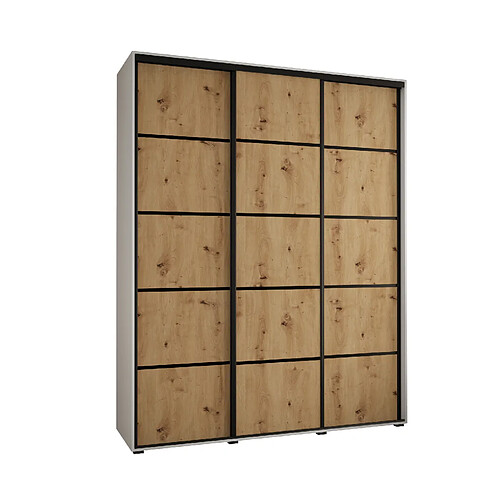 Abiks Meble Armoire DAVOS 4 À Portes Coulissantes 235,2/190/60 3 Portes