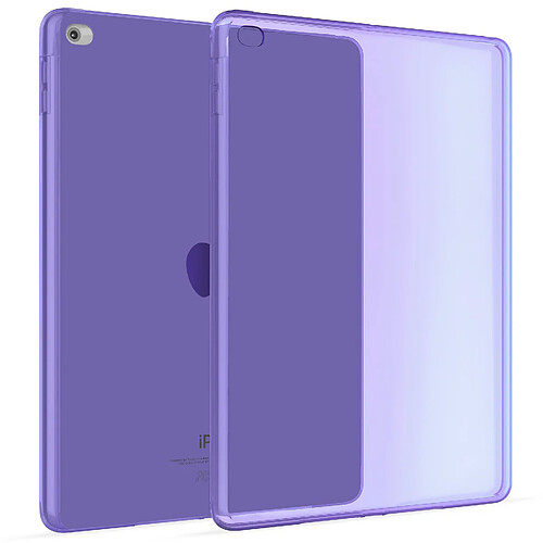 OKULI Transparent Étui Silicone Coque Housse Case Cover pour Apple iPad Air 2 en Violet