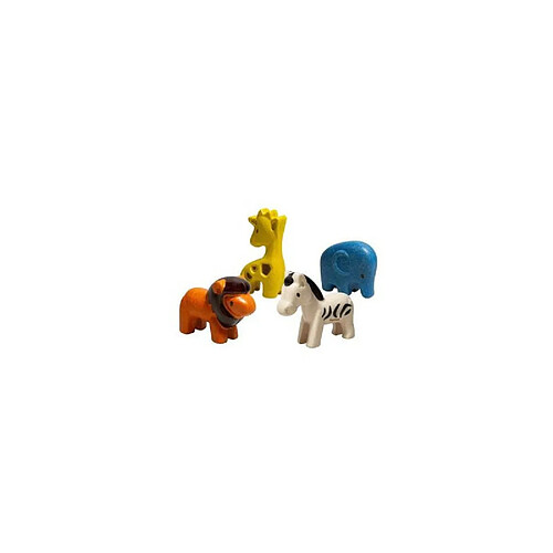 Jouet en bois Plan Toys 4 Figurines animaux de la savane