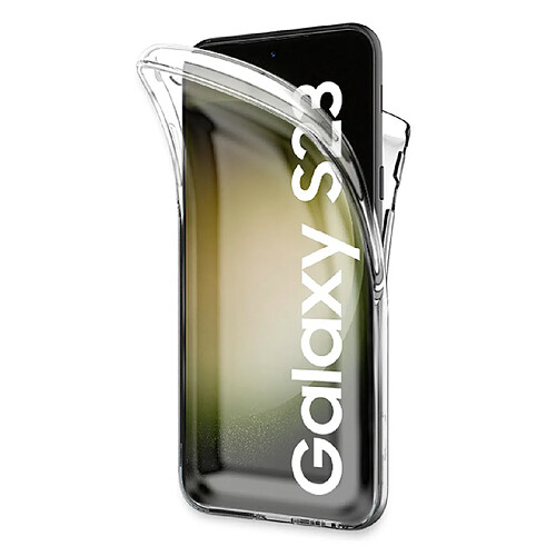 Visiodirect Coque 360 degré pour Samsung Galaxy S23 5G 6.1" - Coque de protection integrale transparente Avant et arrièrs - Antichoc