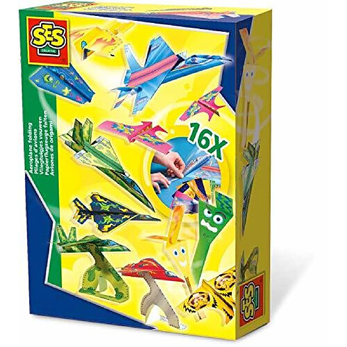 SES Creative - Airplane Folding Set - Interesting Airplane Shapes Stimulates Your Childs Creativity Imagination and Motor Skills