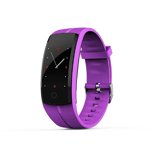 Wewoo Bracelet connecté QS100 0,96 pouces Écran couleur TFT Smartwatch IP67 ÉtancheRappel d'appel de soutien / Surveillance de la fréquence cardiaque / du sommeil / Rappel de la sédentarité / de la pression artérielle Violet