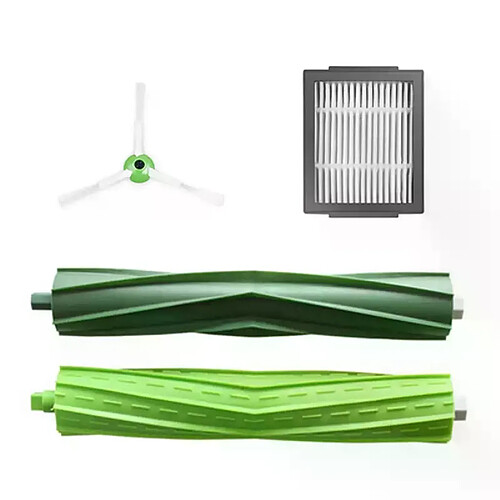 Accessoires de remplacement pour Irobot Roomba I7 + E5 E6 (brosse principale, filtre Hepa et brosse latérale)