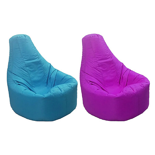 xxl inclinable gaming pouf housse de chaise adulte siège pod sac ciel bleu u0026 violet