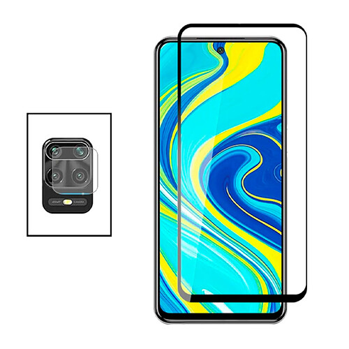 PHONECARE Kit Film Caméra Arrière + Film de Verre Trempé 5D Full Cover pour Xiaomi Redmi Note 9