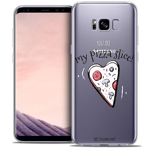 Caseink Coque Housse Etui Samsung Galaxy S8 (G950) [Crystal Gel HD Collection Love Saint Valentin Design My Pizza Slice - Souple - Ultra Fin - Imprimé en France]