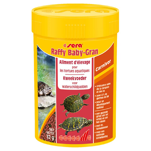 Granule sera raffy Baby-Gran 100 ml tortue aquatique juvenile