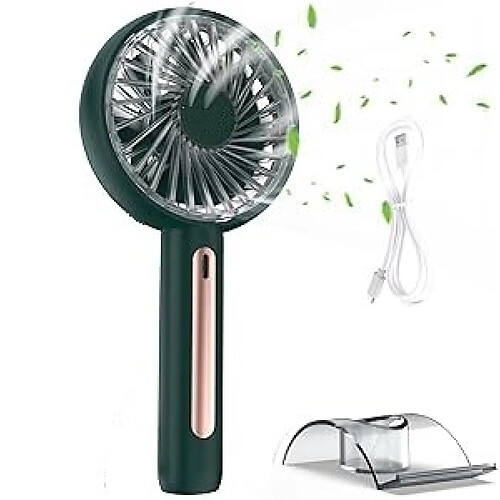 Silent shaking head handheld small fan usb charging portable fan