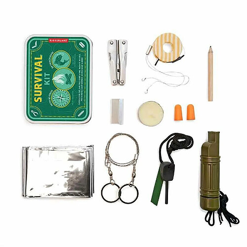 Kikkerland Kit de survie de poche - 30 fonctionnalités