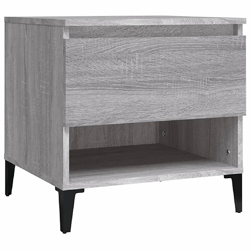 Maison Chic Table d'appoint | Table Basse Sonoma gris 50x46x50 cm Bois d'ingénierie -GKD18479