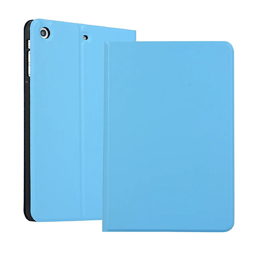 Wewoo Smart Cover Étui de protection universel à ressort en TPU pour iPad Mini 1/2/3avec support bleu ciel