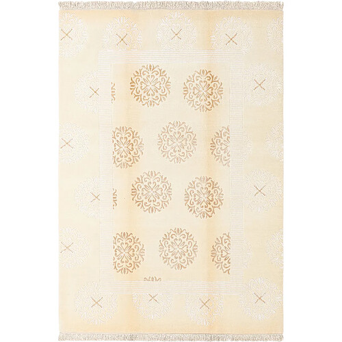 Vidal Tapis de laine 244x170 beige Darya