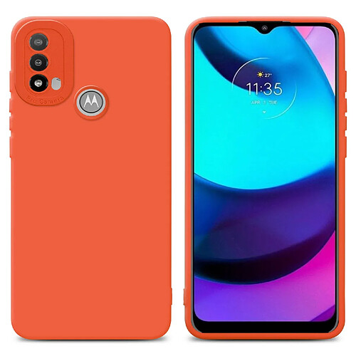 Cadorabo Coque Motorola MOTO E20 Etui en Orange