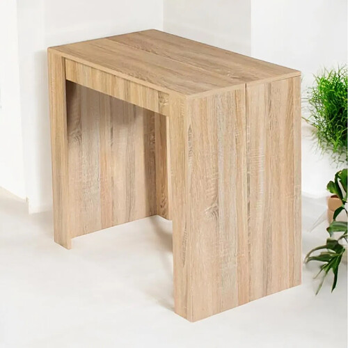 Concept Usine BELLI - Table console extensible en bois - 1,40 m