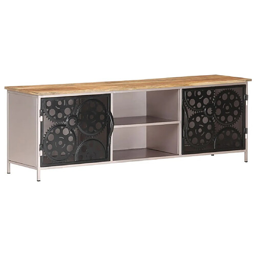 Maison Chic Meuble TV scandinave - Banc TV pour salon 120x30x40 cm Bois de manguier brut -MN91307