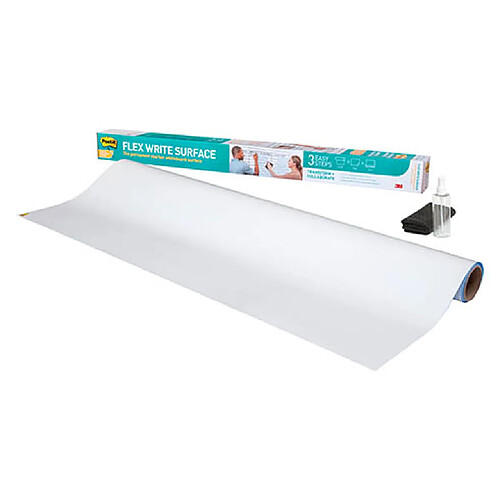 Tableau blanc adhésif Flex Write Post-it - H 121,9 x L 242 cm