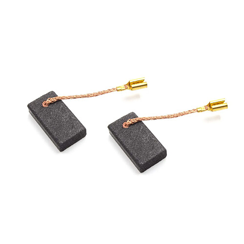 vhbw 2x balai de charbon, charbons pour moteur électrique 5mm x 10mm x 16mm pour divers moteurs électriques, moteurs d'outil, meuleuse d'angle