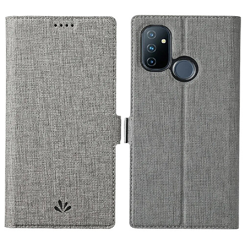 Vili Etui en PU + TPU supports pour cartes, antichoc gris pour votre OnePlus Nord N100