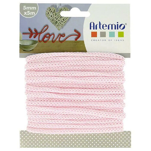 Artemio Fil à tricotin 5 mm x 5 m - rose