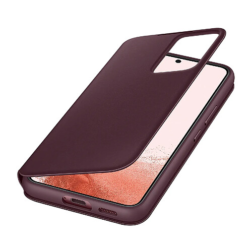 Étui Samsung Galaxy S22 Plus à Fenêtre Smart Clear View Cover Orginal bordeaux