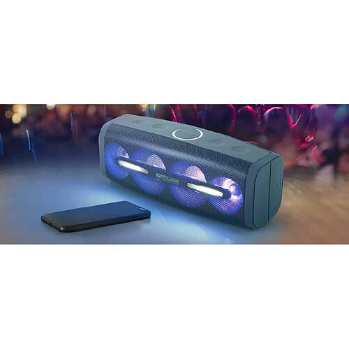 Muse enceinte portable bluetooth avec fonction main libres bleu