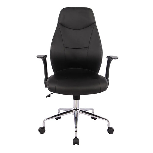 Dansmamaison Fauteuil de bureau avec roulettes Noir - DESKI n°2