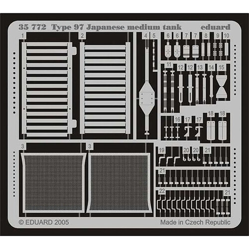 Type 97 Japanese Medium Tank für Tamiya Bausatz 35137- 1:35e - Eduard Accessories