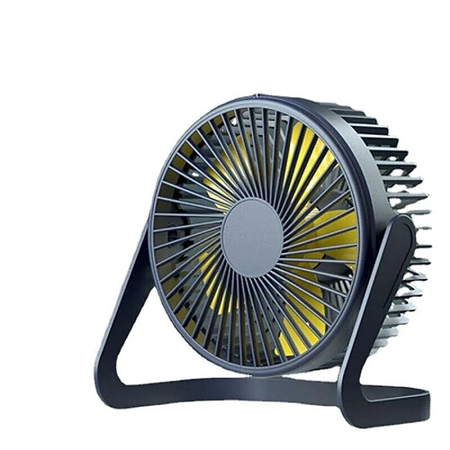 (Noir) Ventilateur de Climatisation Multifonctionnel Portatif à Refroidissement Rapide Purifiant Élimine Les Odeurs Système De Stérilisation à La Lumière UV à Chargement USB À 3 Vitesses