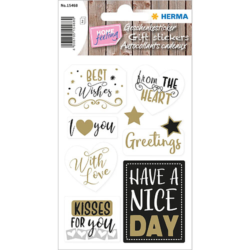 HERMA Sticker cadeau HOME 'Best Wishes' ()