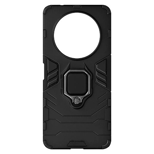 Avizar Coque pour Xiaomi 14 Ultra Anneau Support Bi-matière Antichoc Noir